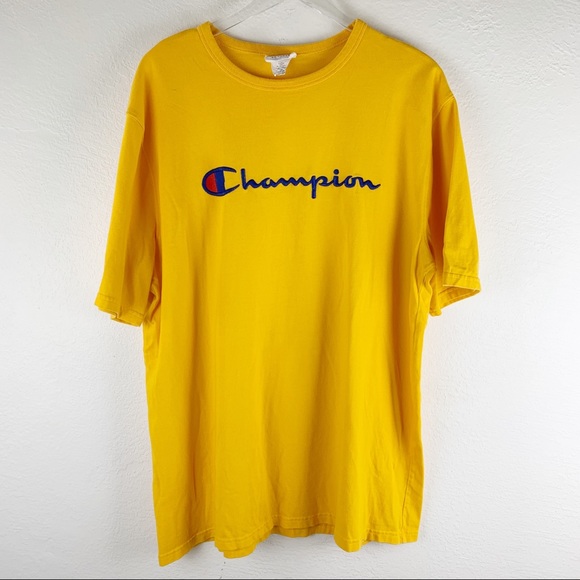 Champion Other - Champion Vintage Embroidered Logo Golden Spell Out Tee XXL